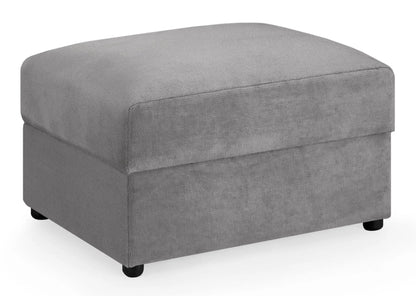 Grey Suede Fabric Scatter Back Sofa