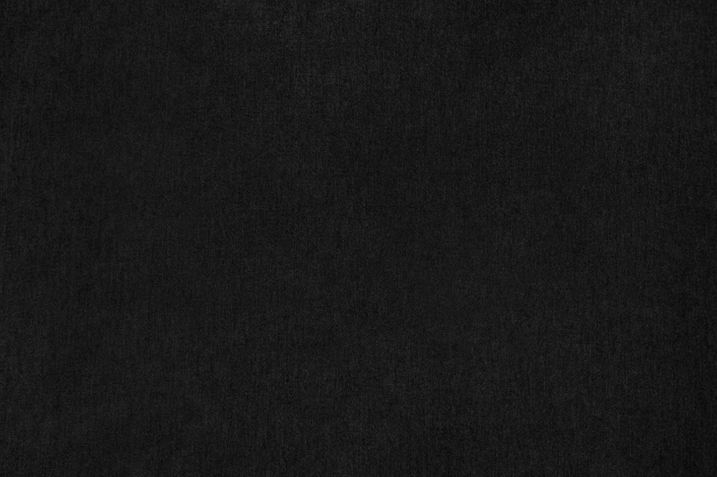 Large Verona Black Suede Fabric Corner Sofa