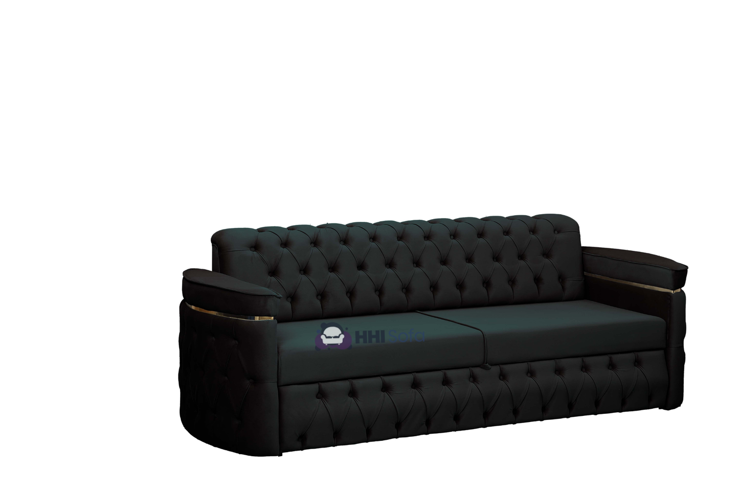 Turkish Chesterfield Plush Velvet 3+2 Seater Sofa Bed