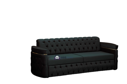 Turkish Chesterfield Plush Velvet 3+2 Seater Sofa Bed