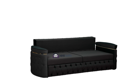 Turkish Chesterfield Plush Velvet 3+2 Seater Sofa Bed