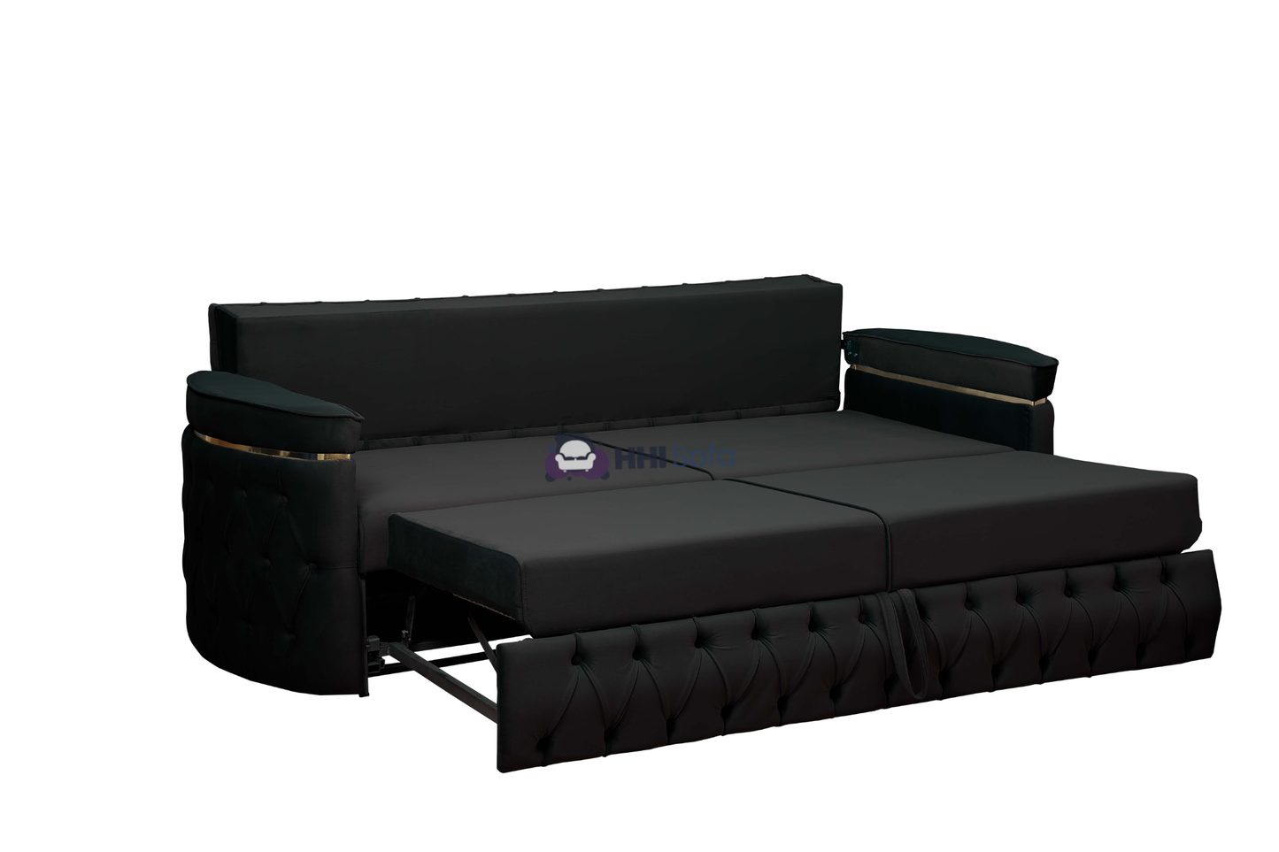 Turkish Chesterfield Plush Velvet 3+2 Seater Sofa Bed