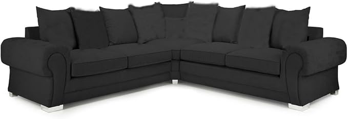 Suede Fabric Corner Sofa