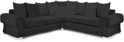 Suede Fabric Corner Sofa