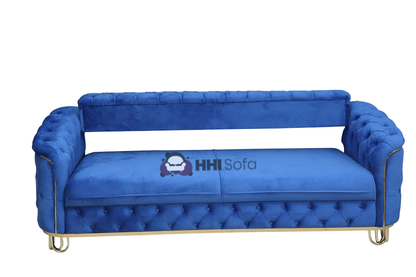 Turkish Chesterfield Plush Velvet Fabric 3+2 Seater Sofa