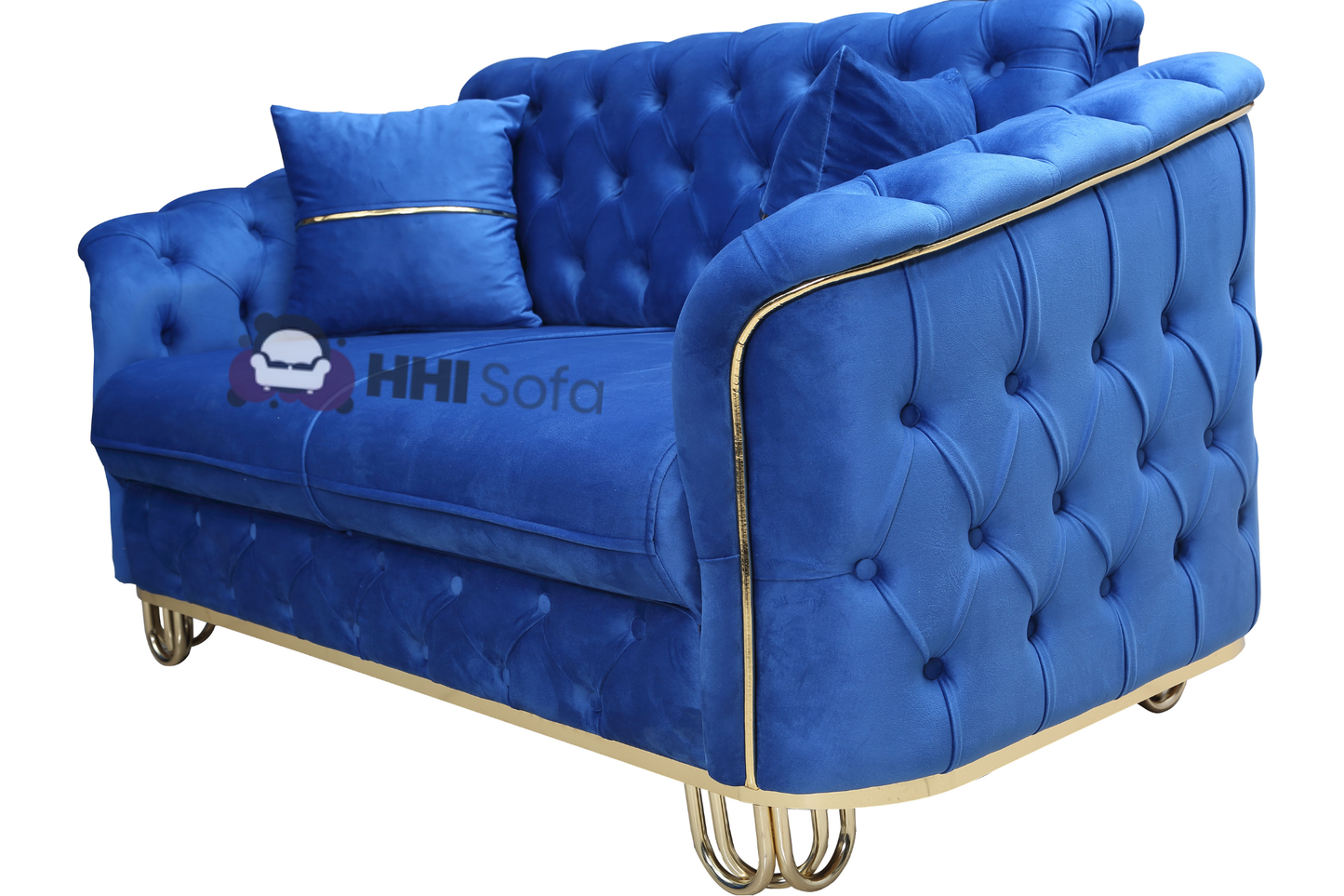 Turkish Chesterfield Plush Velvet Fabric 3+2 Seater Sofa