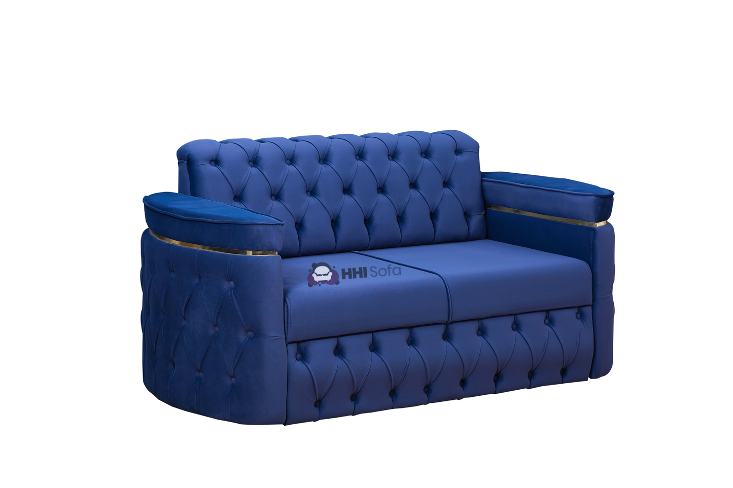 Turkish Chesterfield Plush Velvet 3+2 Seater Sofa Bed