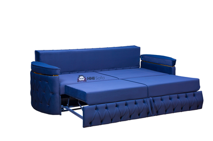 Turkish Chesterfield Plush Velvet 3+2 Seater Sofa Bed