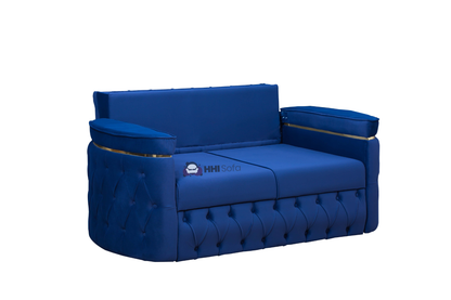 Turkish Chesterfield Plush Velvet 3+2 Seater Sofa Bed