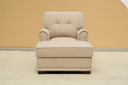 Turkish Fabric Chaise Lounge Sofa Bed