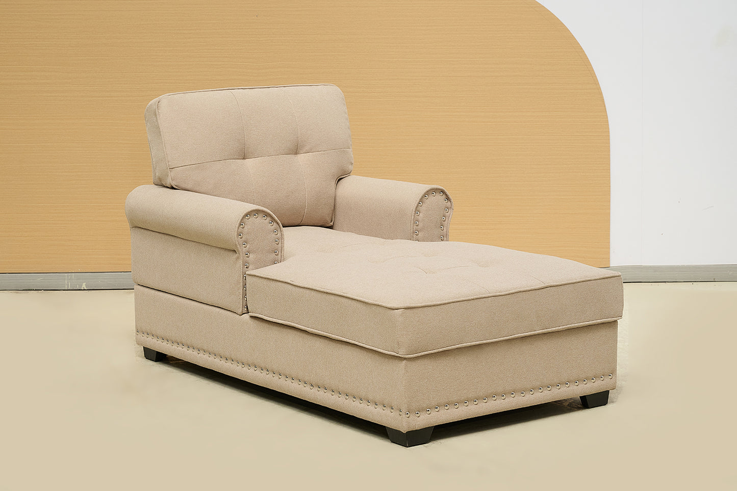 Turkish Fabric Chaise Lounge Sofa Bed