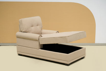 Turkish Fabric Chaise Lounge Sofa Bed