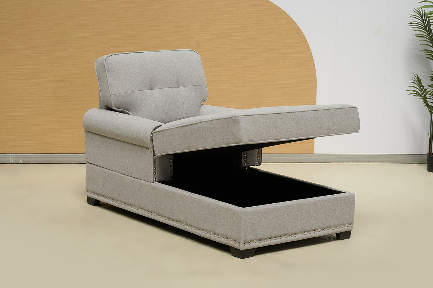 Turkish Fabric Chaise Lounge Sofa Bed