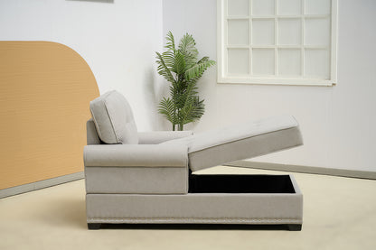 Turkish Fabric Chaise Lounge Sofa Bed