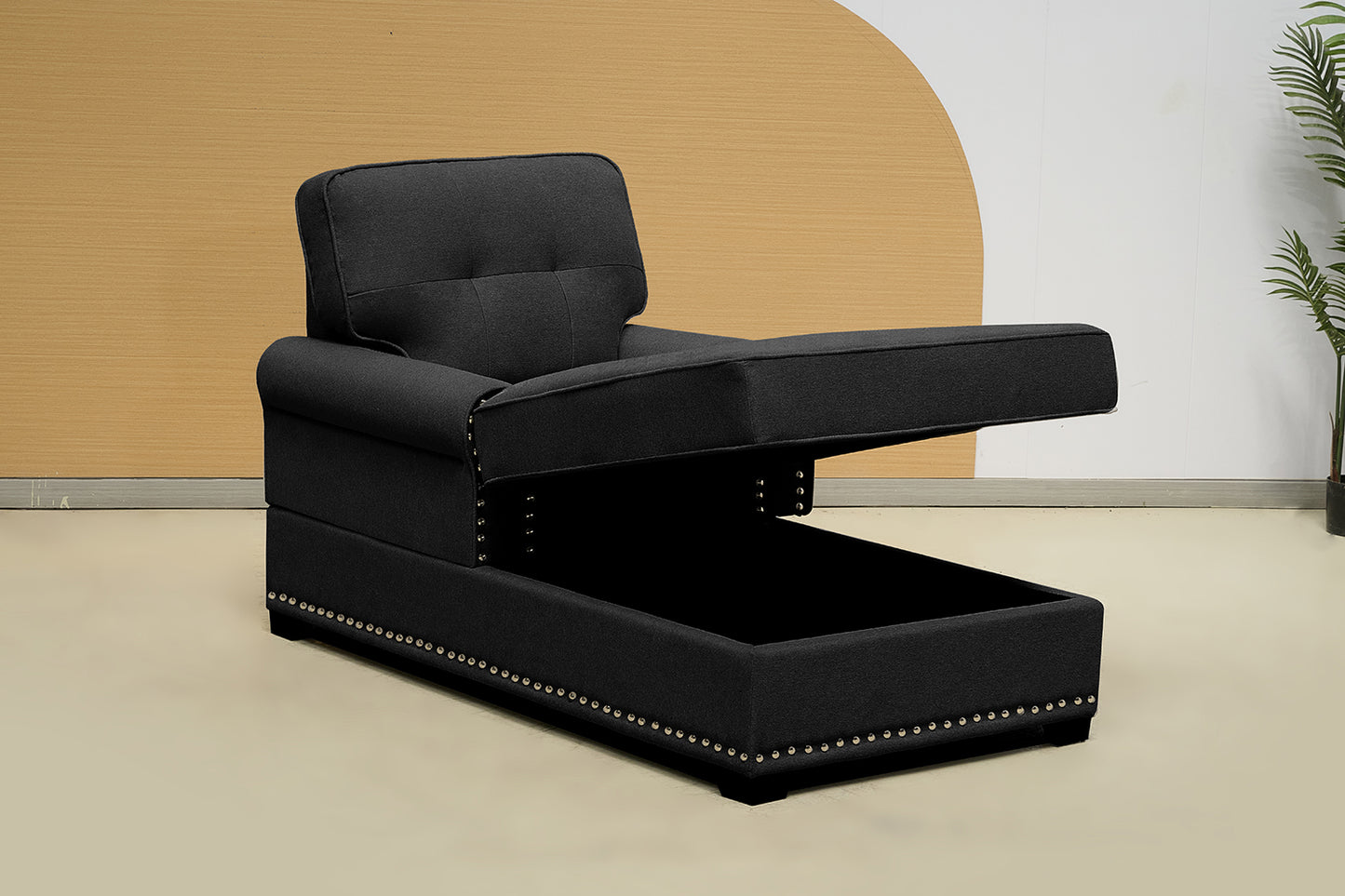 Turkish Fabric Chaise Lounge Sofa Bed