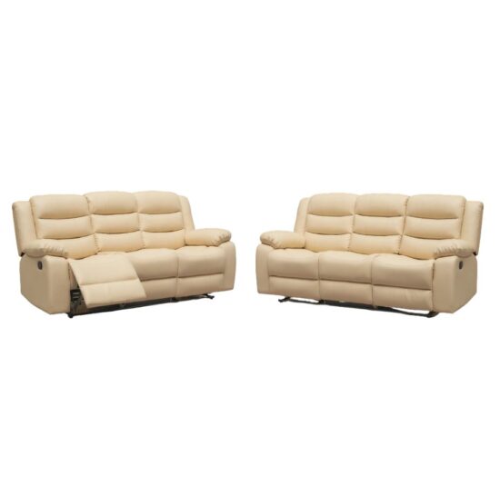 Roma Recliner Bonded Leather Sofa Set