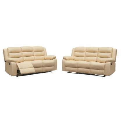 Roma Recliner Bonded Leather Sofa Set