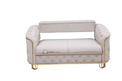 Turkish Chesterfield Plush Velvet Fabric 3+2 Seater Sofa