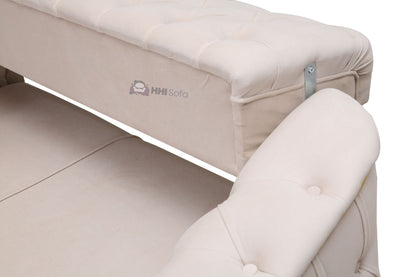 Turkish Chesterfield Plush Velvet Fabric 3+2 Seater Sofa