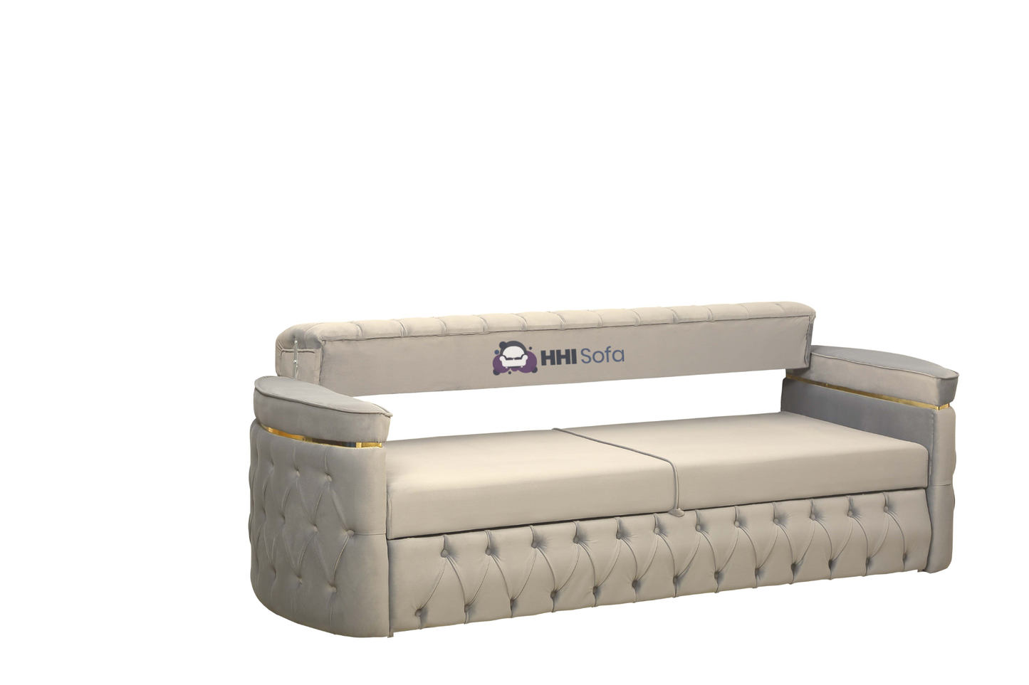 Turkish Chesterfield Plush Velvet 3+2 Seater Sofa Bed