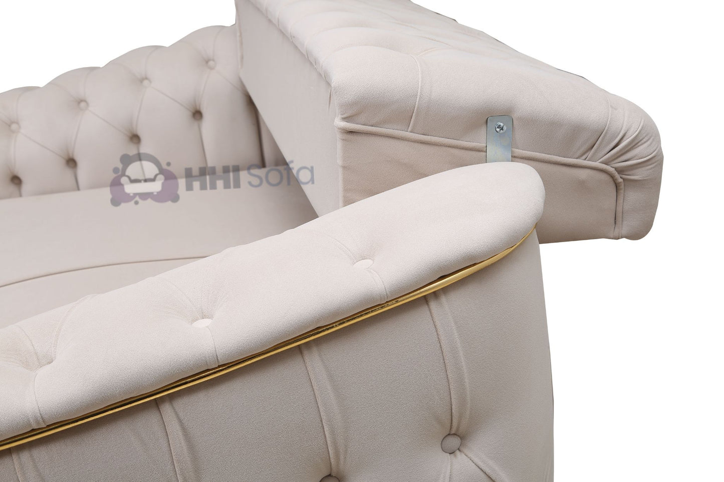 Turkish Chesterfield Plush Velvet Fabric 3+2 Seater Sofa