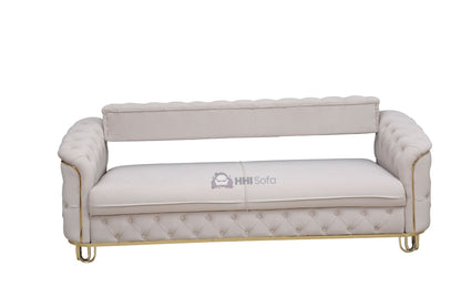 Turkish Chesterfield Plush Velvet Fabric 3+2 Seater Sofa