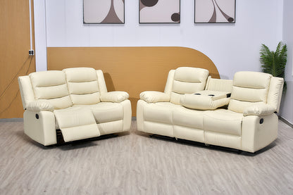 Recliner Bonded Leather Sofa Set