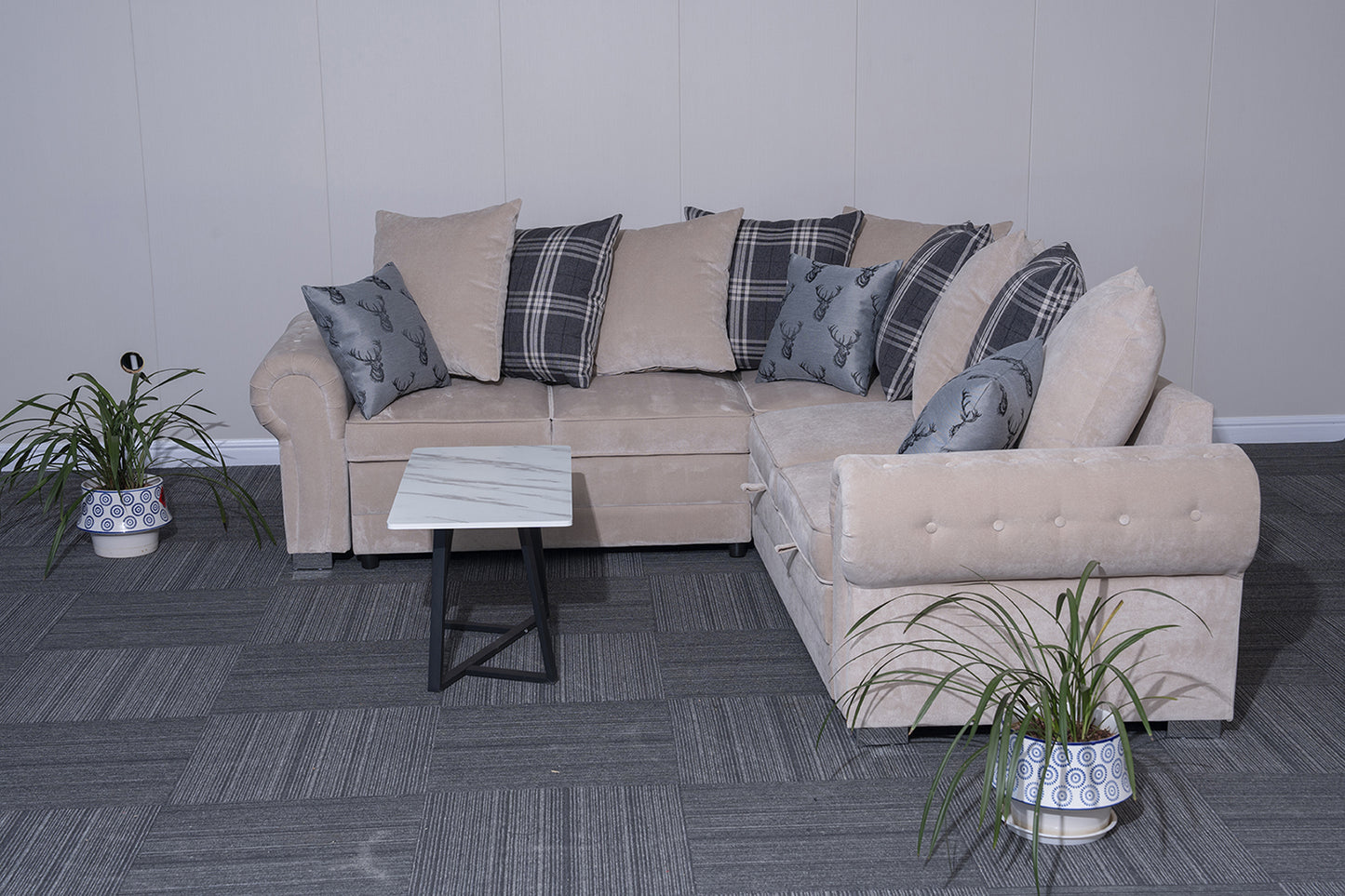 Verona L-Shaped Corner Sofa Bed