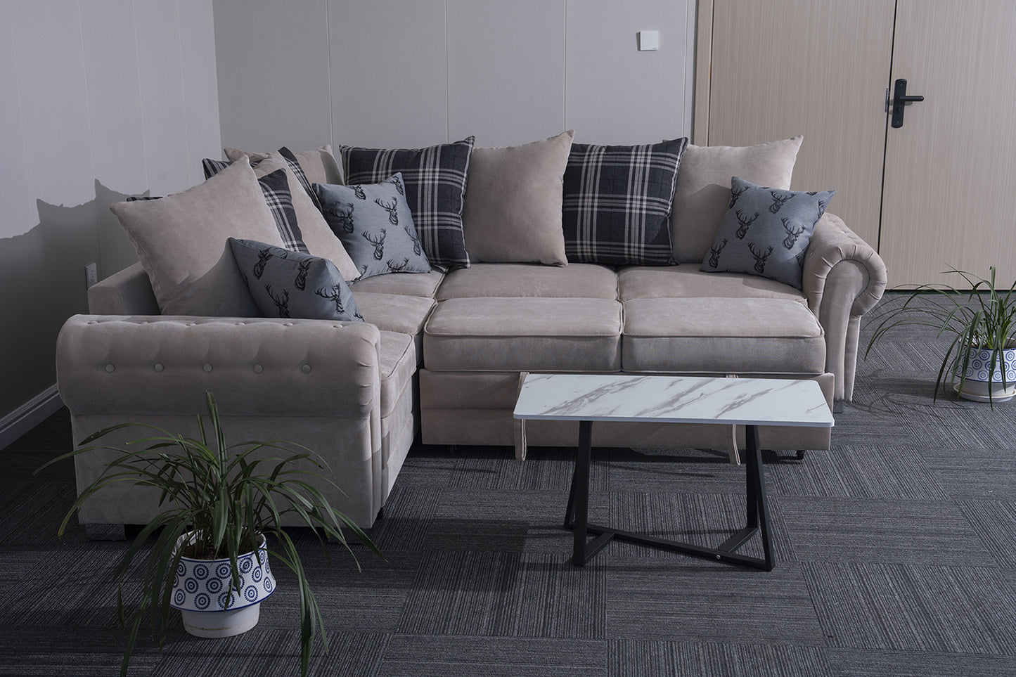 Verona L-Shaped Corner Sofa Bed