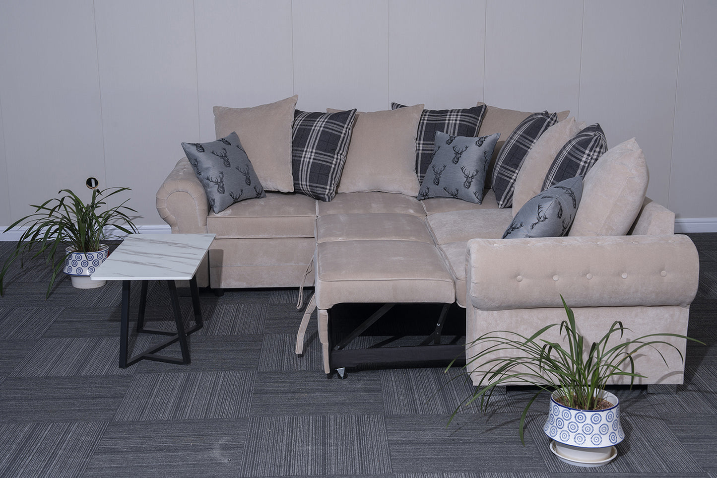 Verona L-Shaped Corner Sofa Bed