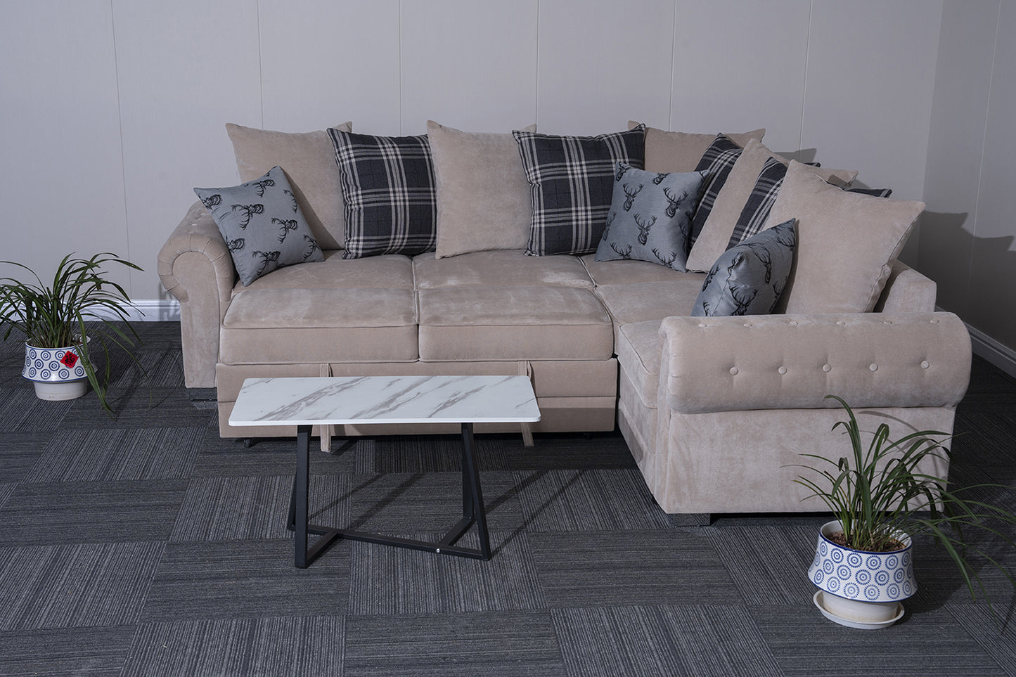 Verona L-Shaped Corner Sofa Bed