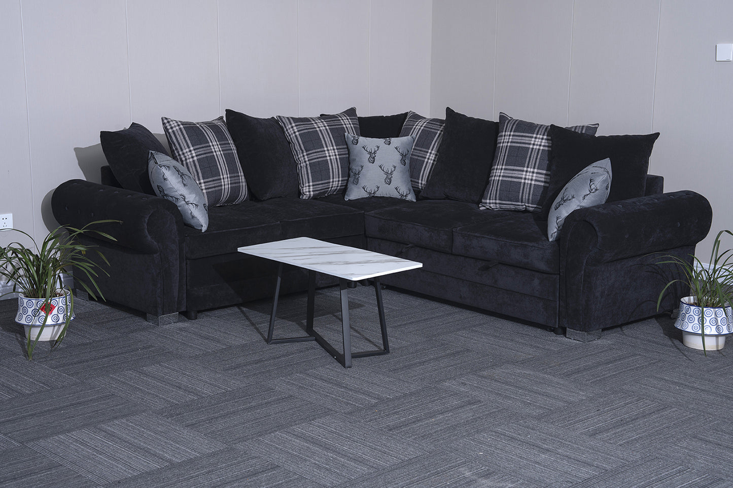 Verona L-Shaped Corner Sofa Bed