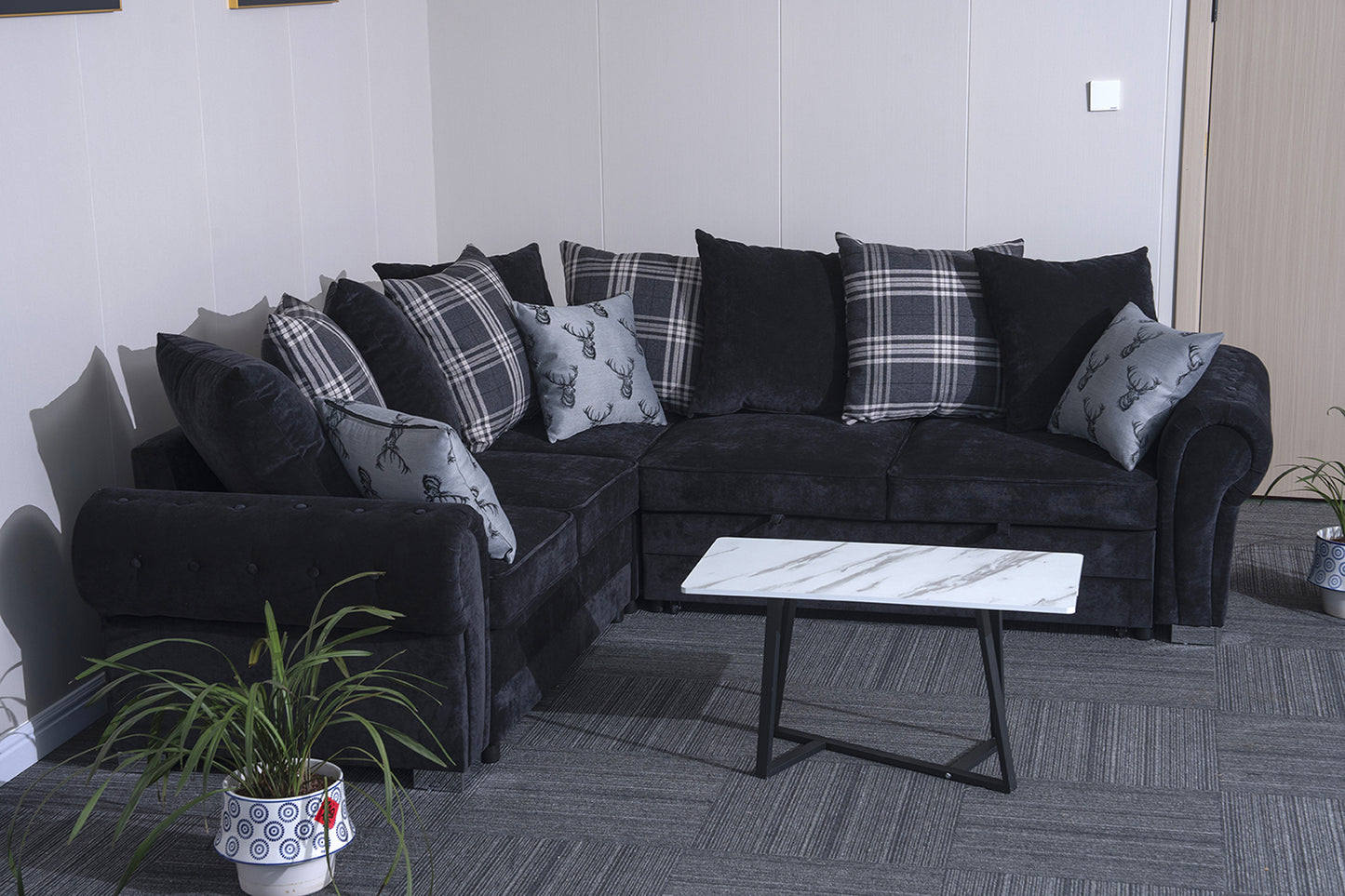 Verona L-Shaped Corner Sofa Bed