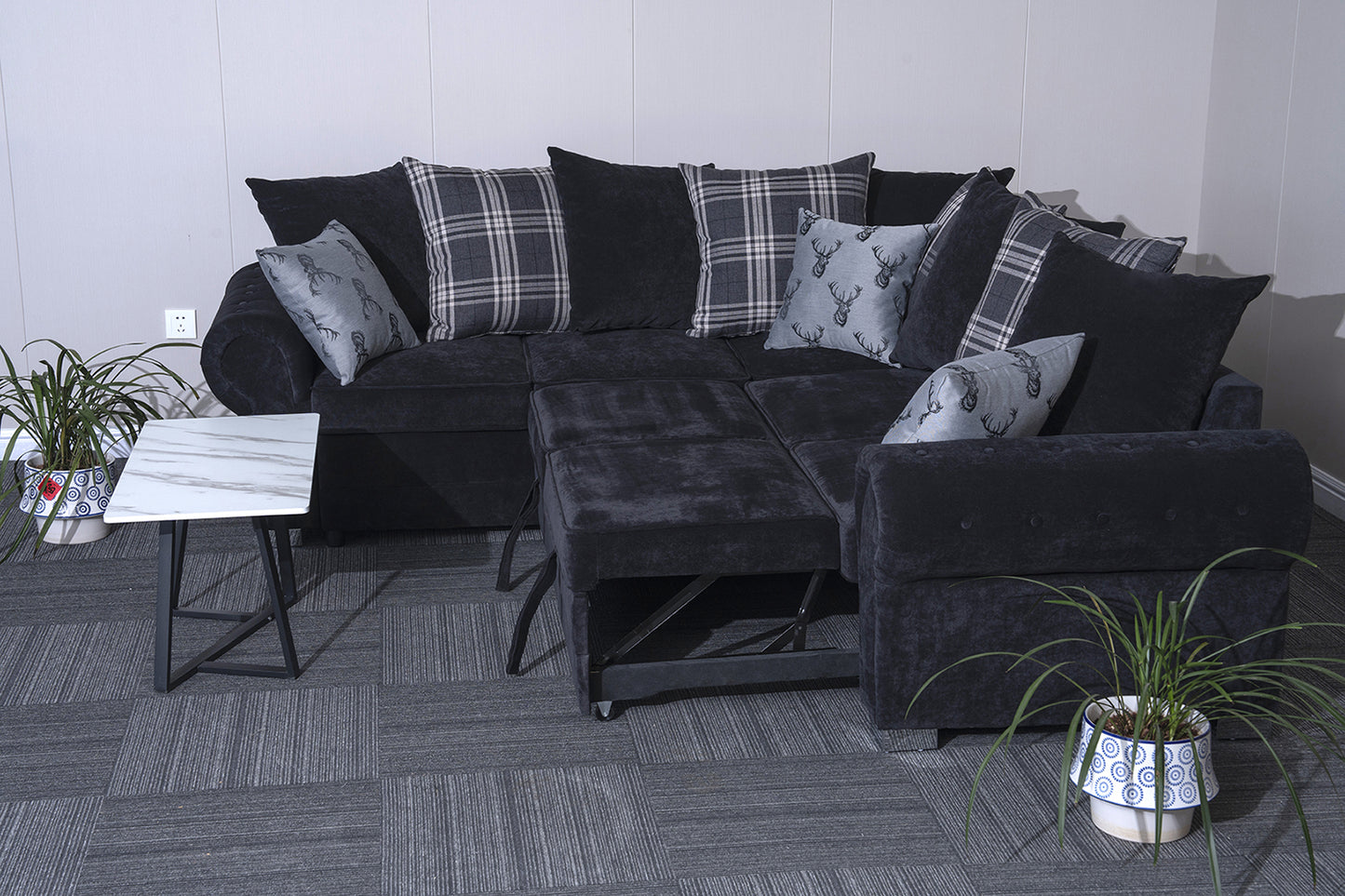Verona L-Shaped Corner Sofa Bed