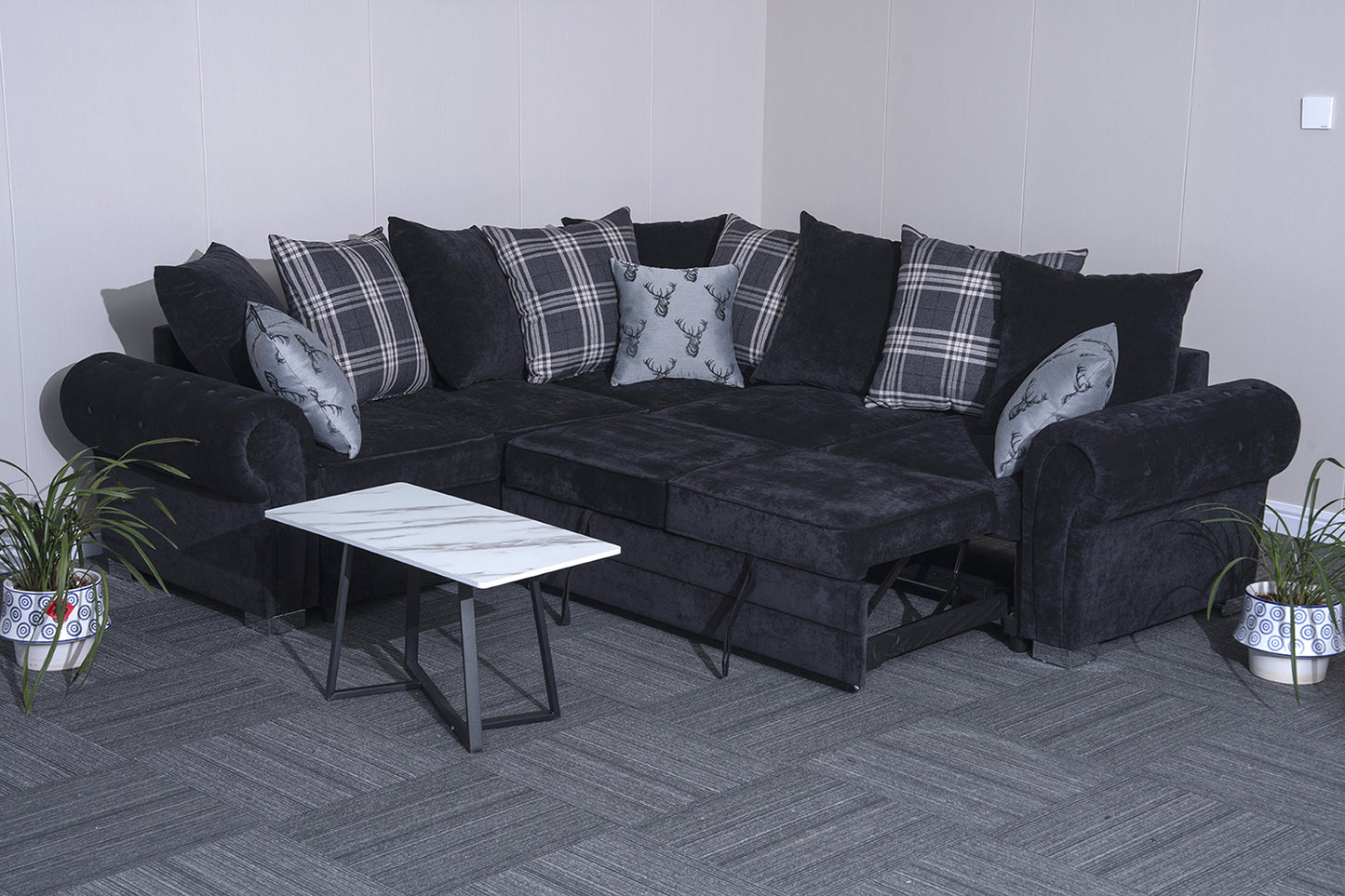 Verona L-Shaped Corner Sofa Bed