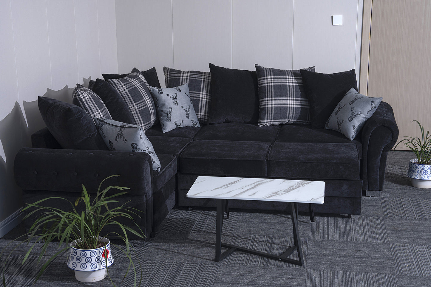 Verona L-Shaped Corner Sofa Bed