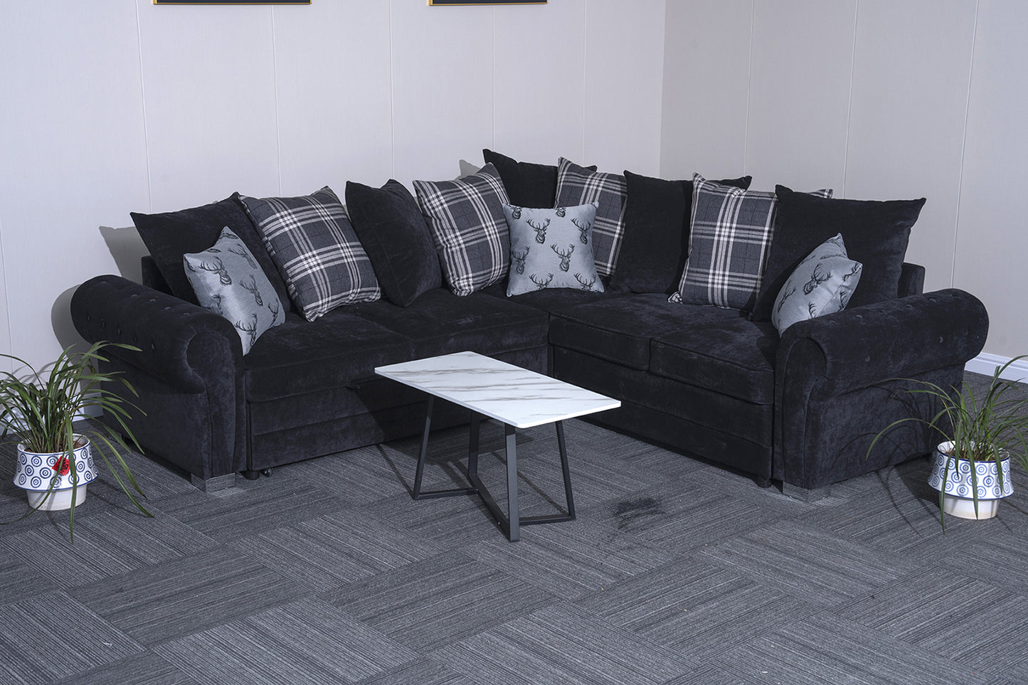 Verona L-Shaped Corner Sofa Bed