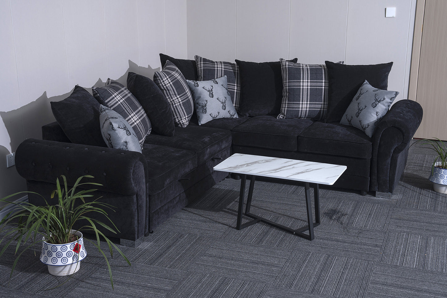 Verona L-Shaped Corner Sofa Bed
