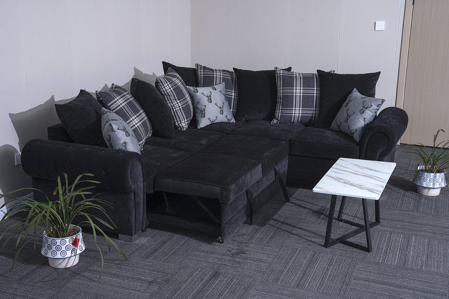 Verona L-Shaped Corner Sofa Bed