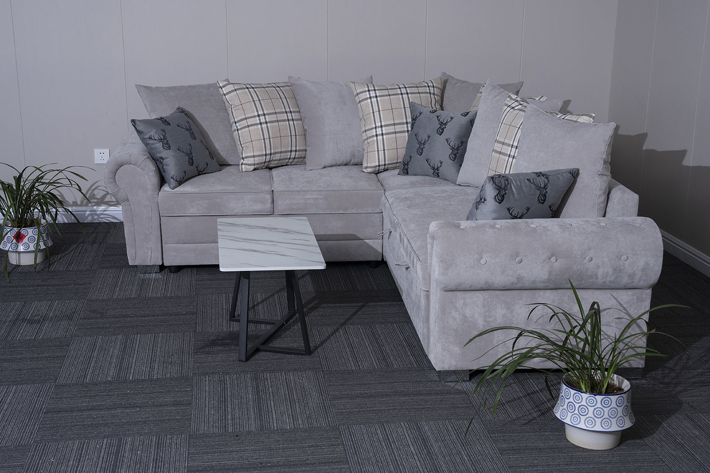 Verona L-Shaped Corner Sofa Bed