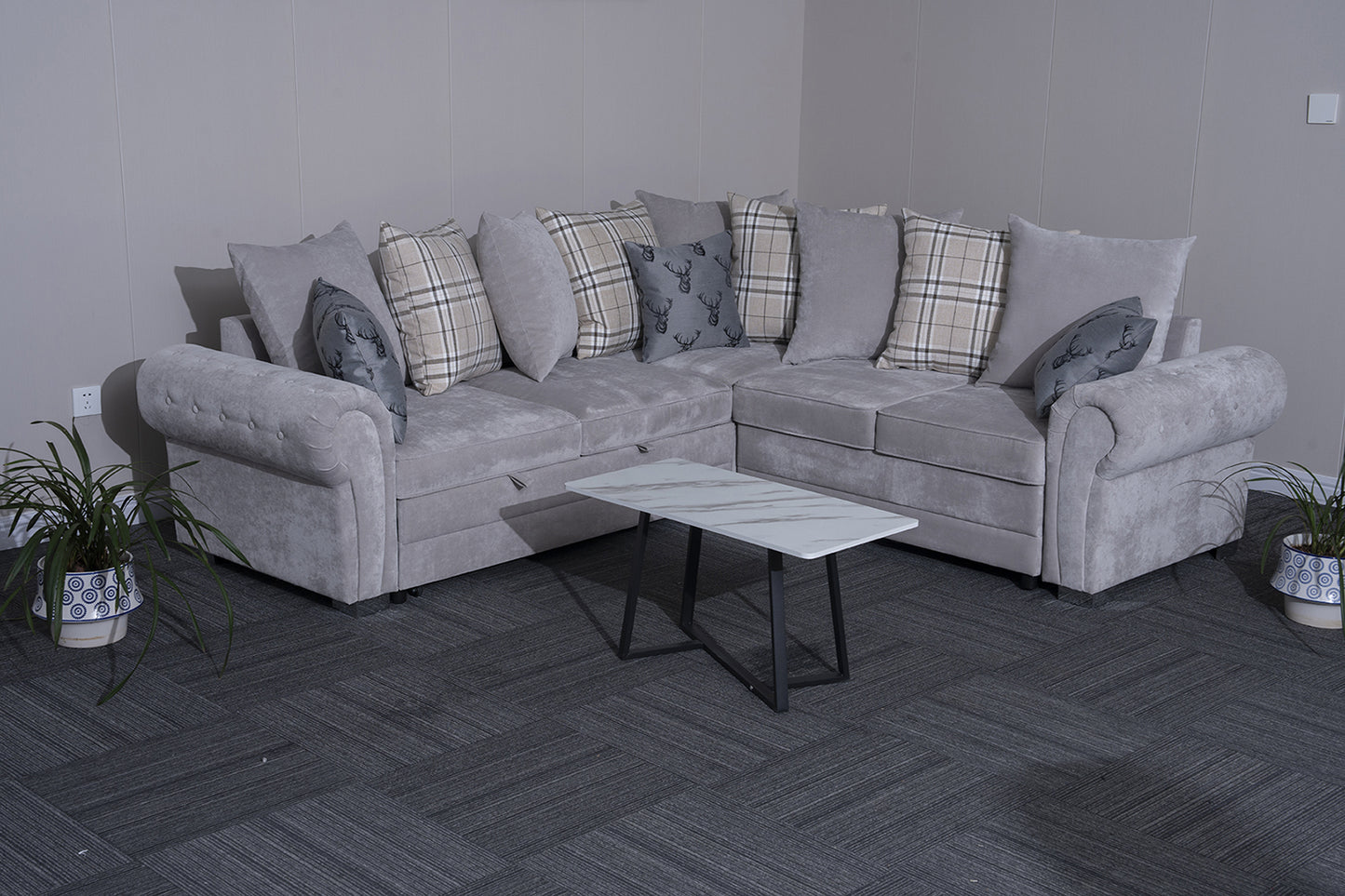 Verona L-Shaped Corner Sofa Bed