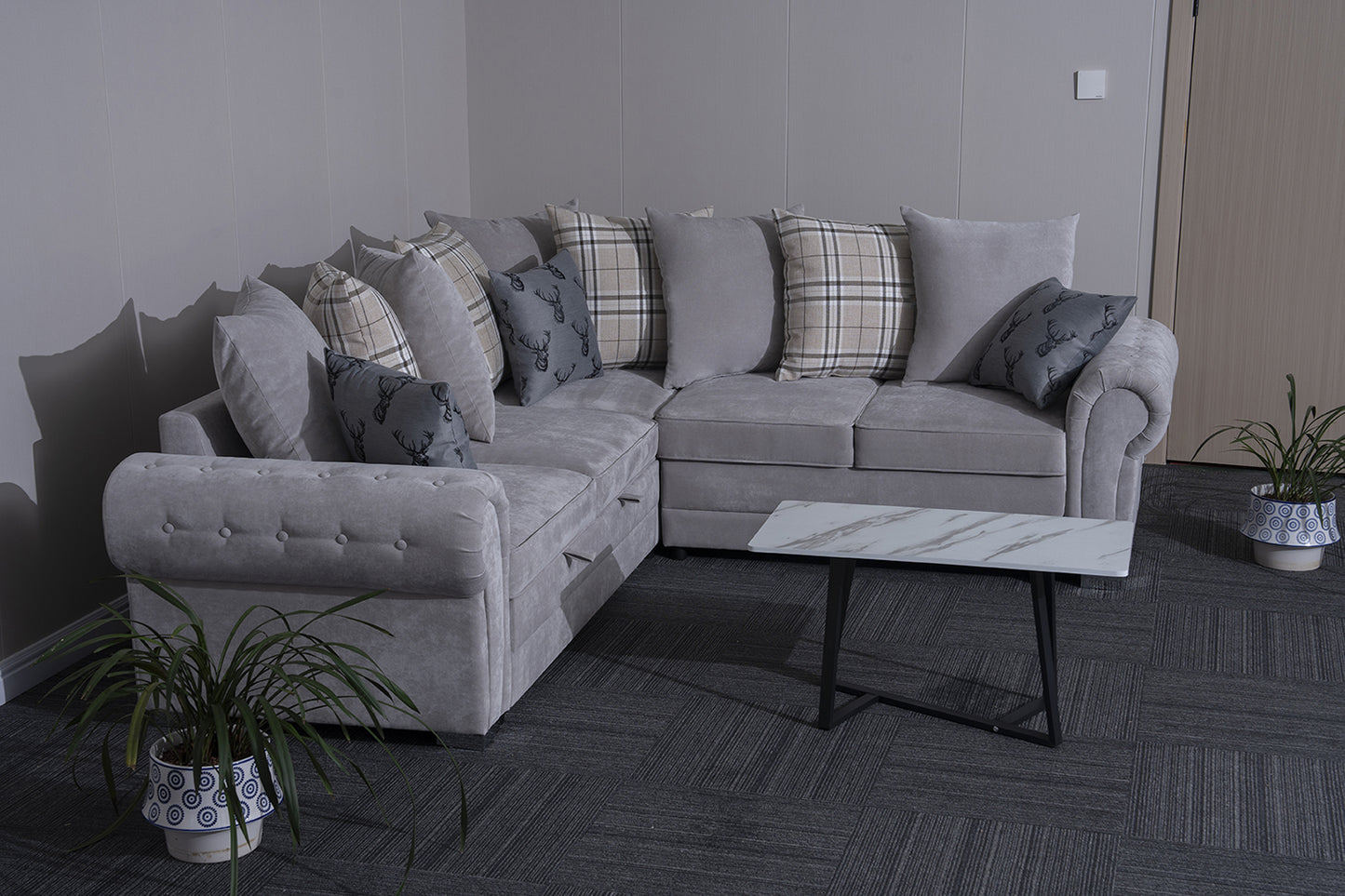 Verona L-Shaped Corner Sofa Bed