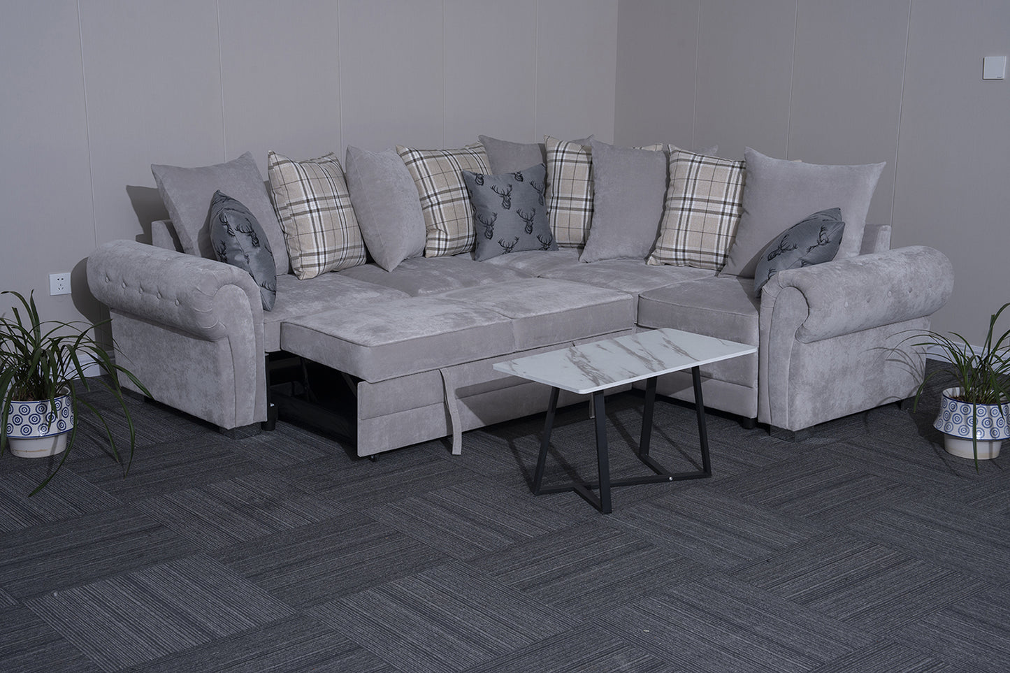 Verona L-Shaped Corner Sofa Bed