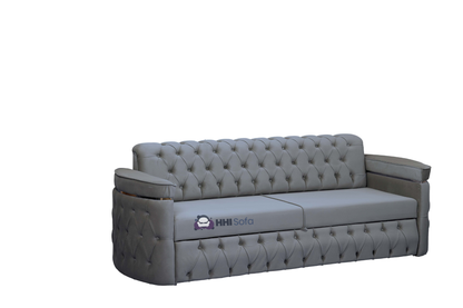 Turkish Chesterfield Plush Velvet 3+2 Seater Sofa Bed