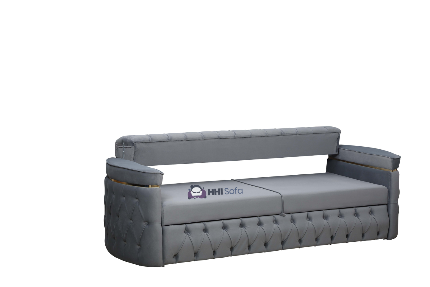 Turkish Chesterfield Plush Velvet 3+2 Seater Sofa Bed