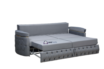 Turkish Chesterfield Plush Velvet 3+2 Seater Sofa Bed