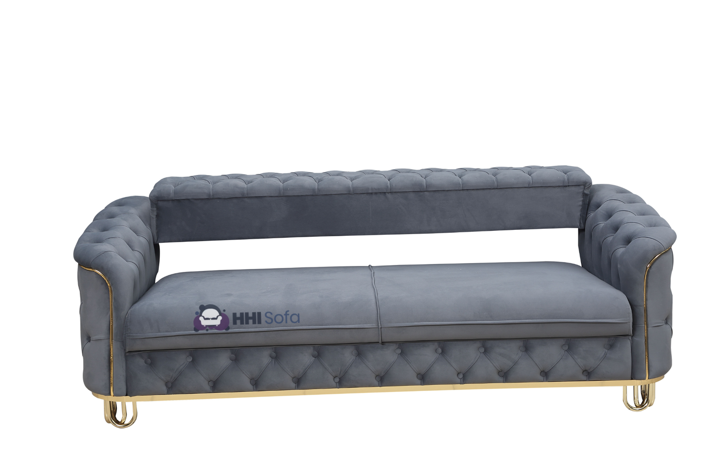 Turkish Chesterfield Plush Velvet Fabric 3+2 Seater Sofa