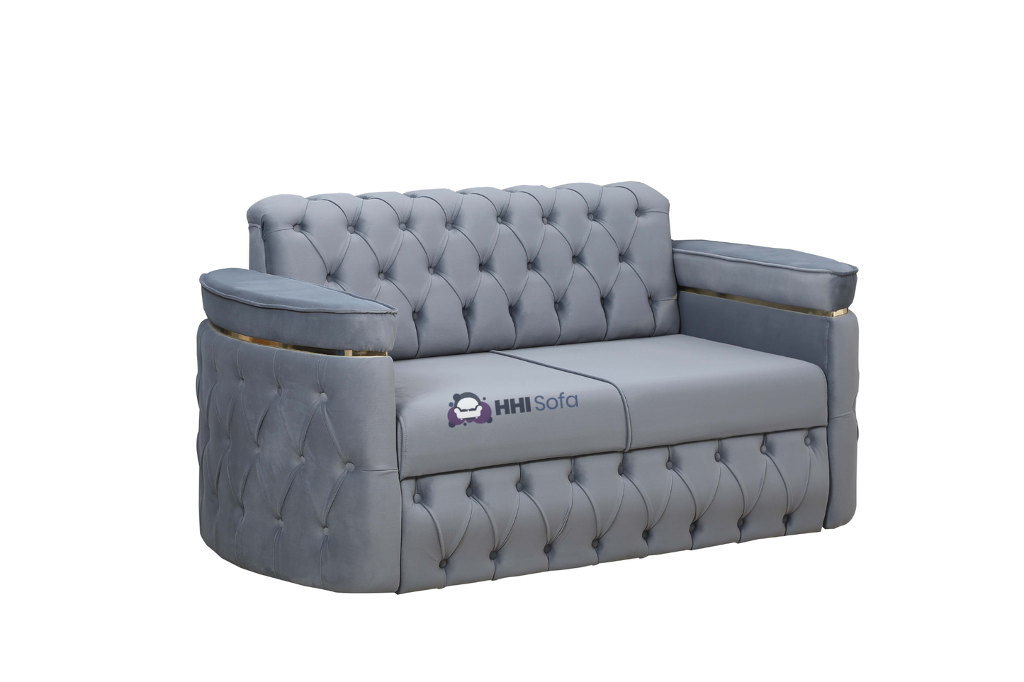 Turkish Chesterfield Plush Velvet 3+2 Seater Sofa Bed