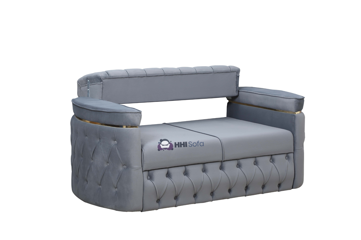 Turkish Chesterfield Plush Velvet 3+2 Seater Sofa Bed