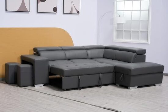Modern Bonded Leather Sofa Beds